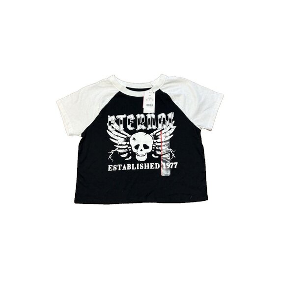 Zoe + Liv Women's Eternal Est 1977 Cropped T-Shirt Size XS NWT - Picture 1 of 6